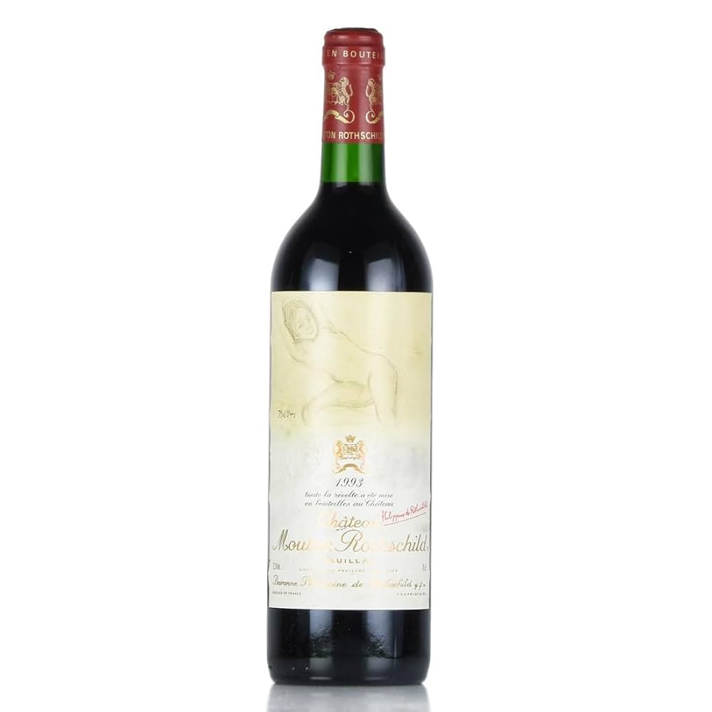 【シャトー　ムートン　ロートシルト】PAUILLAC1993年赤ワイン未開栓品 1993年 シャトー・ムートン・ロートシルト 赤ワイン｜生まれ